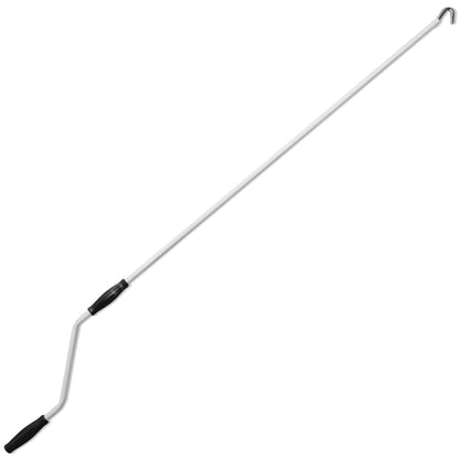 Luifel Handmatig Uitschuifbaar 500 Cm Blauw En Wit