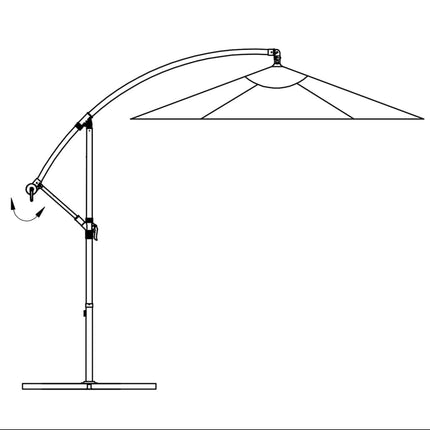 Zweefparasol 3 M Zand