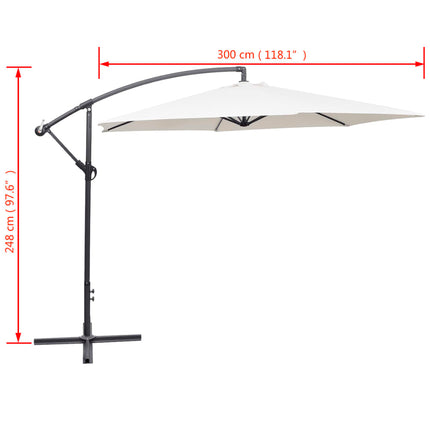 Zweefparasol 3 M Zand