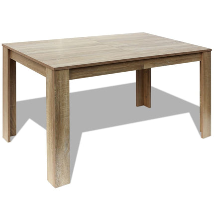 Eettafel 140X80X75 Cm Eikenkleurig