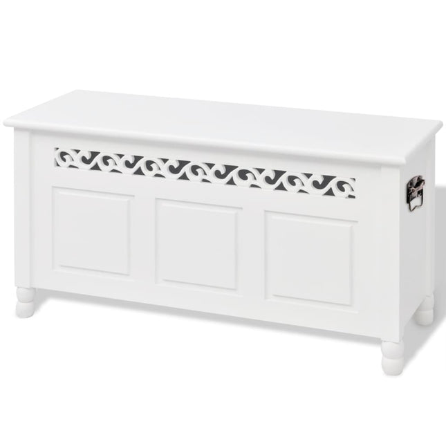 Opbergbankje Barokstijl Mdf Wit
