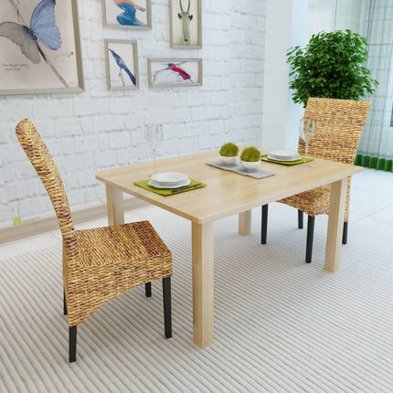 Eetkamerstoelen Abaca En Massief Mangohout