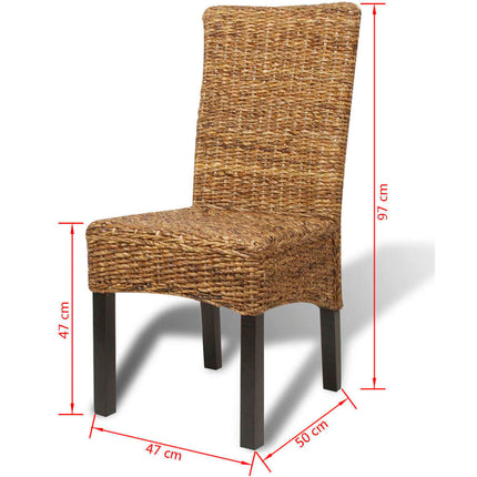 Eetkamerstoelen Abaca En Massief Mangohout