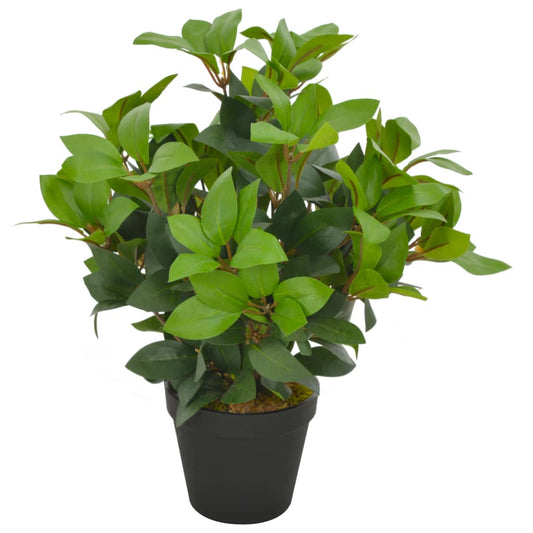Kunstplant met pot laurierboom 40 cm groen