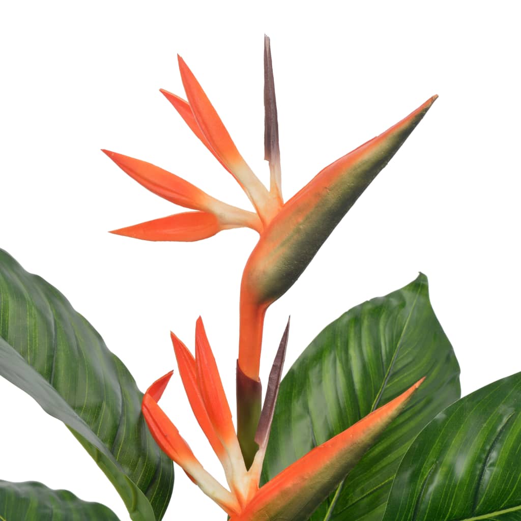 Kunstplant met pot strelitzia 100 cm rood