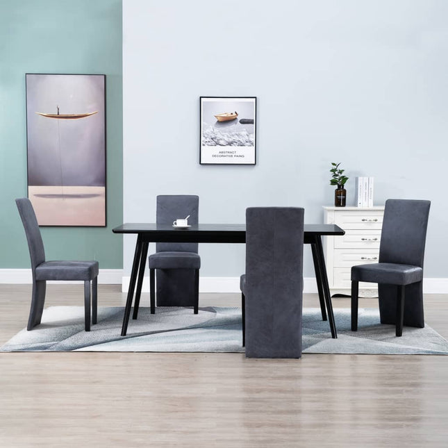 Eetkamerstoelen Kunstsuède
