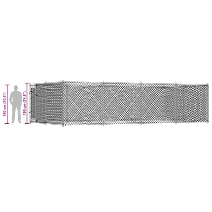 Hondenkennel Voor Buiten 7,6X3,8X1,9 M
