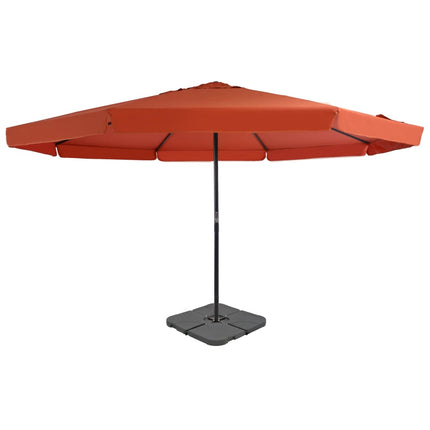 Parasol Met Draagbare Voet Kleurig