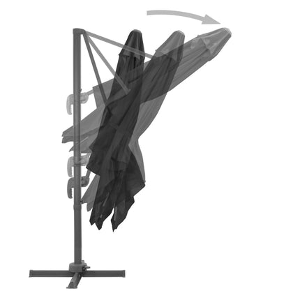 Parasol Met Draagbare Voet Kleurig