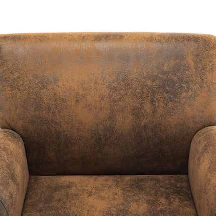 Fauteuil Bruin 70X69X72 Cm Kunstsuède