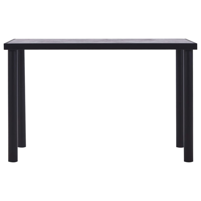 Eettafel Mdf Zwart En Betongrijs