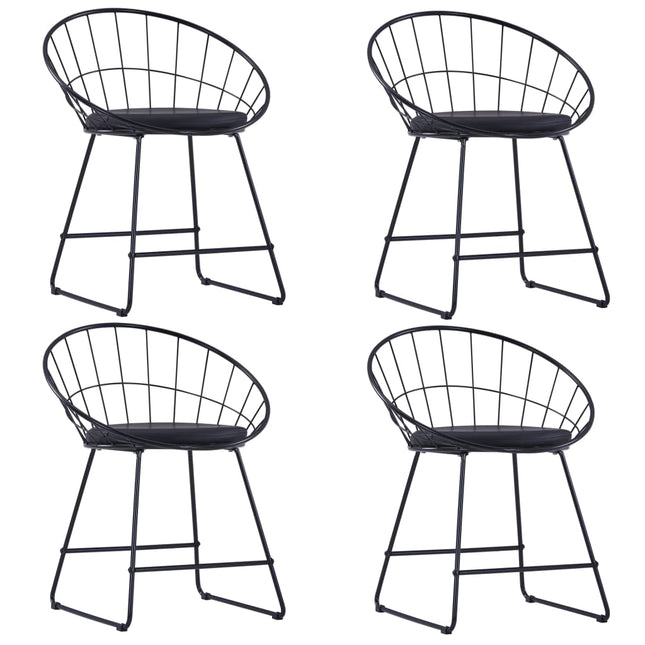 Eetkamerstoelen Met Kunstleren Zittingen Staal