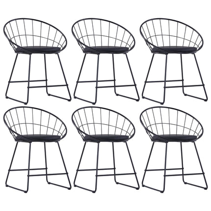 Eetkamerstoelen Met Kunstleren Zittingen Staal