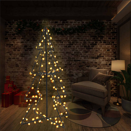 Kegelkerstboom 240 Led's Binnen En Buiten 118X150 Cm