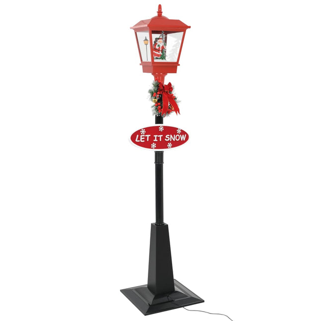 Straatlantaarn Met Kerstman Led