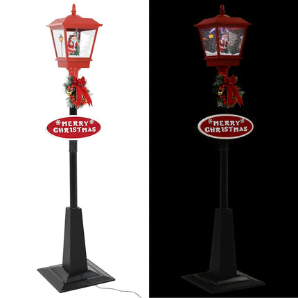 Straatlantaarn Met Kerstman Led
