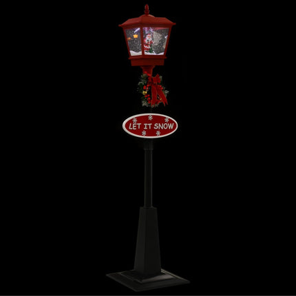 Straatlantaarn Met Kerstman Led