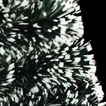 Voorverlichte kerstboom met standaard en LED 240 cm glasvezel