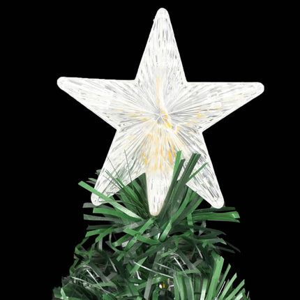Voorverlichte Kerstboom Met Standaard En Led 120 Cm Glasvezel