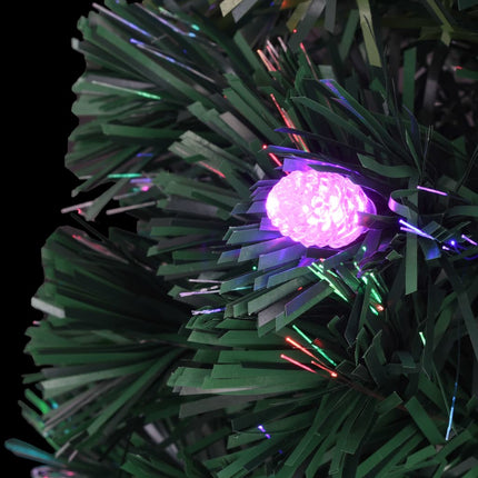 Voorverlichte Kerstboom Met Standaard En Led 120 Cm Glasvezel