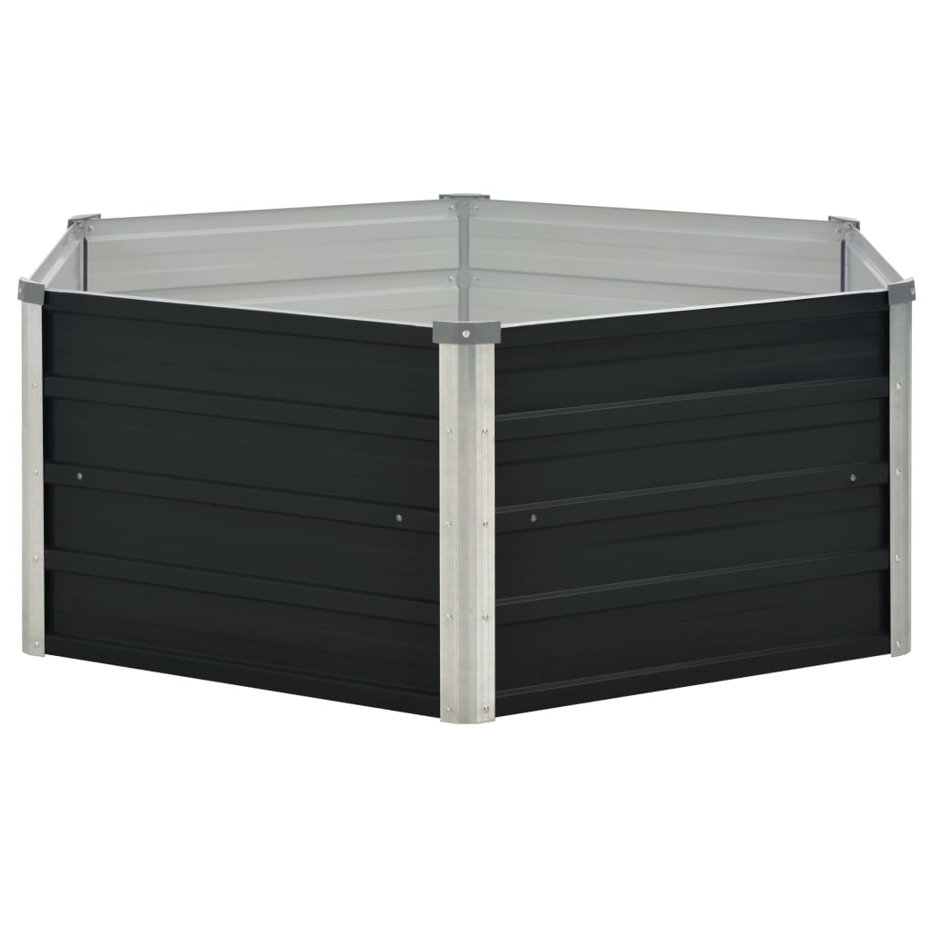 Plantenbak Verhoogd 129X129X45Cm Gegalvaniseerd Staal