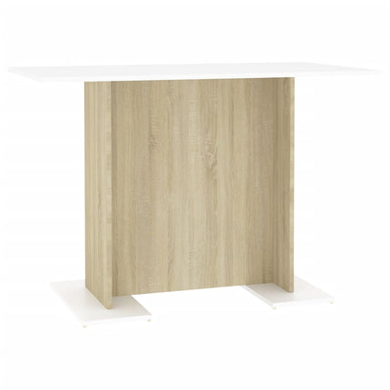 Eettafel 110X60X75 Cm Bewerkt Hout Kleurig