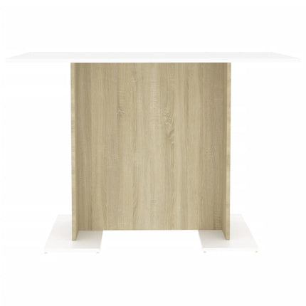 Eettafel 110X60X75 Cm Bewerkt Hout Kleurig