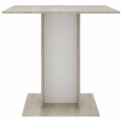 Eettafel 80X80X75 Cm Bewerkt Hout Kleurig