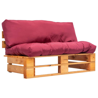 Tuinbank Pallet Met E Kussens Grenenhout