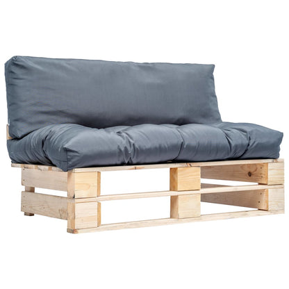 Tuinbank Pallet Met E Kussens Grenenhout