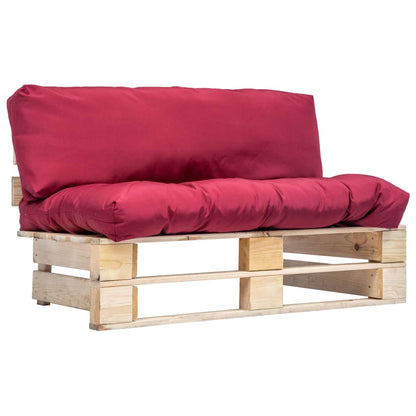 Tuinbank Pallet Met E Kussens Grenenhout