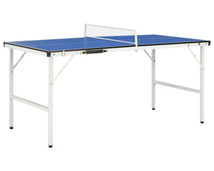 Tafeltennistafel 152X76X66 Cm Met Net 152X76X66 Cm Blauw Crème