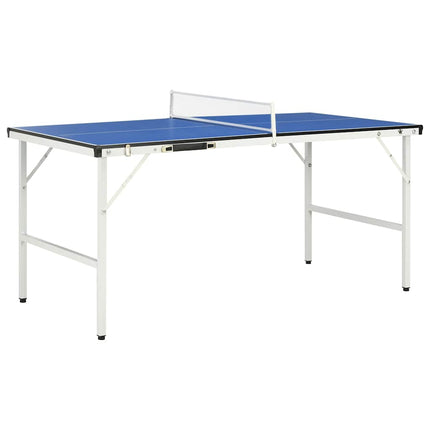 Tafeltennistafel 152X76X66 Cm Met Net 152X76X66 Cm Blauw Crème