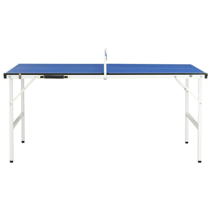 Tafeltennistafel 152X76X66 Cm Met Net 152X76X66 Cm Blauw Crème