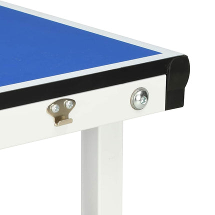 Tafeltennistafel 152X76X66 Cm Met Net 152X76X66 Cm Blauw Crème