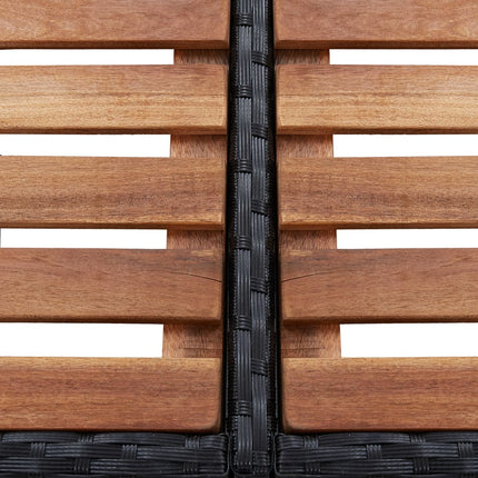 Spa-Ombouw Vierkant 268X268X55 Cm Poly Rattan