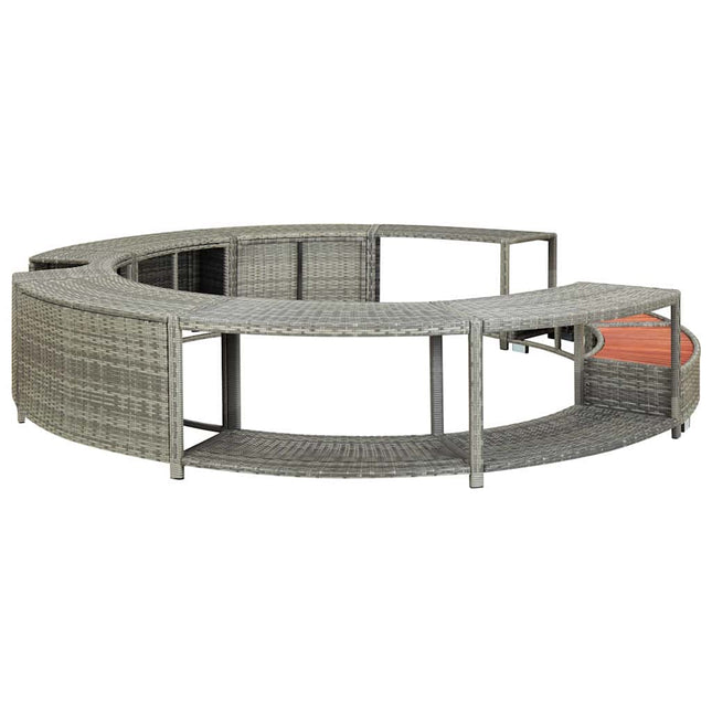 Hottub-Ombouw Poly Rattan