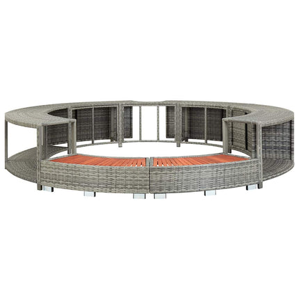 Hottub-Ombouw Poly Rattan