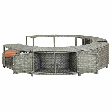 Hottub-Ombouw Poly Rattan
