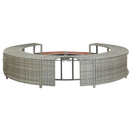 Hottub-Ombouw Poly Rattan