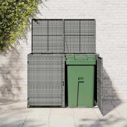 Containerberging Dubbel 148X77X111 Cm Poly Rattan