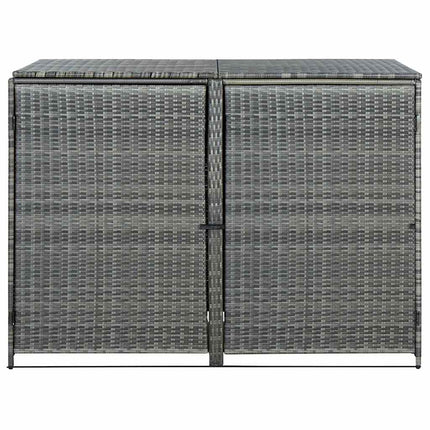 Containerberging Dubbel 148X77X111 Cm Poly Rattan