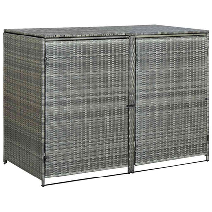 Containerberging Dubbel 148X77X111 Cm Poly Rattan