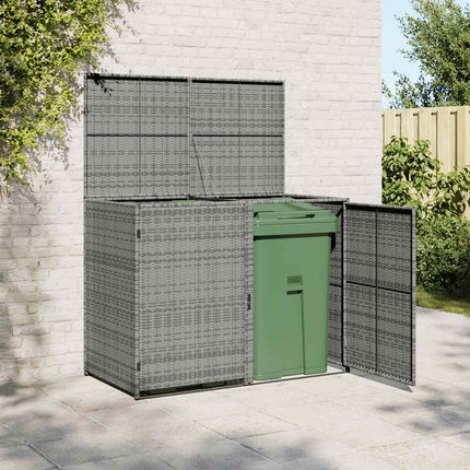 Containerberging Dubbel 148X77X111 Cm Poly Rattan
