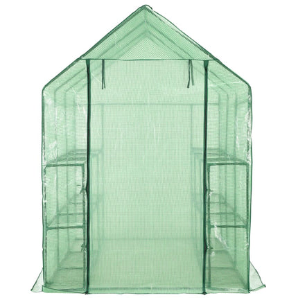 Inloopkas Met 12 Schappen 143X214X196 Cm Staal