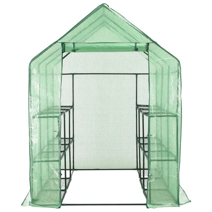 Inloopkas Met 12 Schappen 143X214X196 Cm Staal