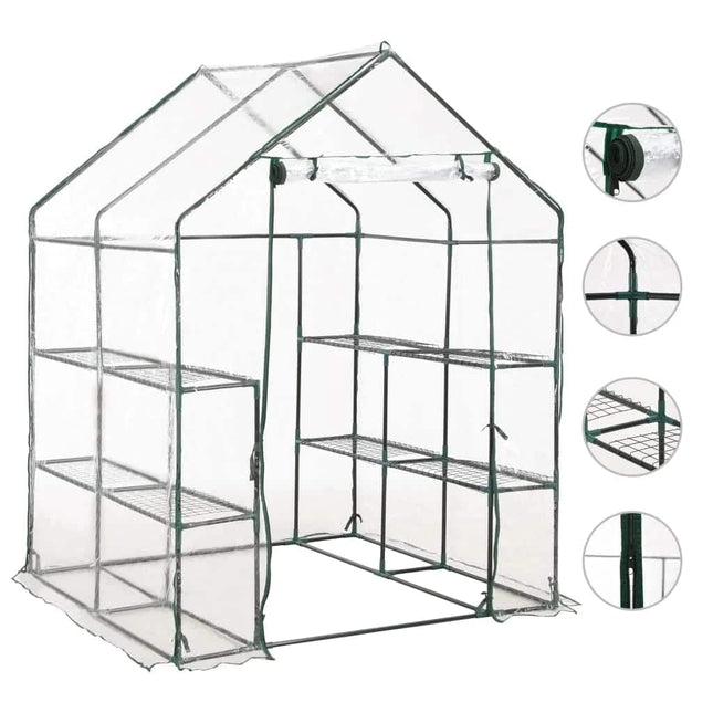 Tuinkas Met 8 Schappen 143X143X195 Cm