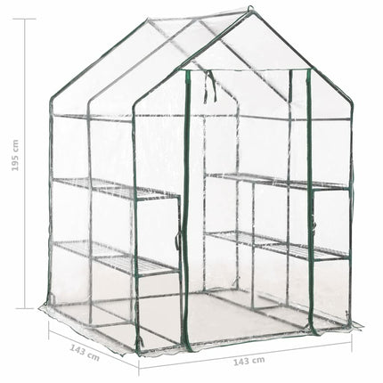 Tuinkas Met 8 Schappen 143X143X195 Cm