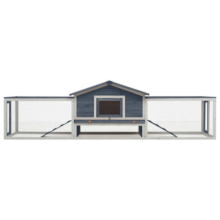 Konijnenhok 310X70X87 Cm Massief Grenen- En Vurenhout