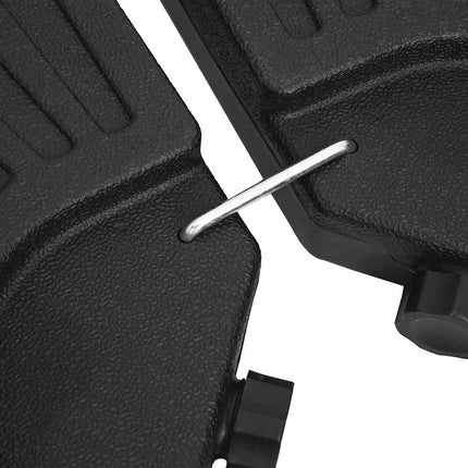 Parasolvoeten Waaiervormig 4 St Zwart